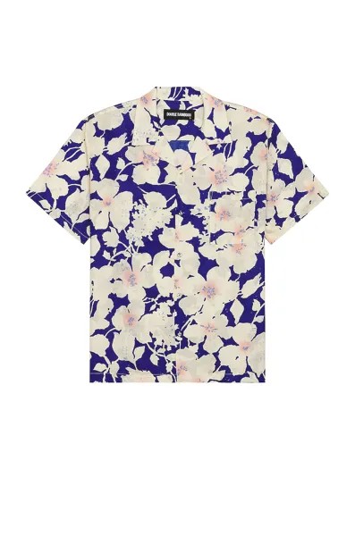 Рубашка DOUBLE RAINBOUU Short Sleeve Hawaiian, цвет Cloud Control
