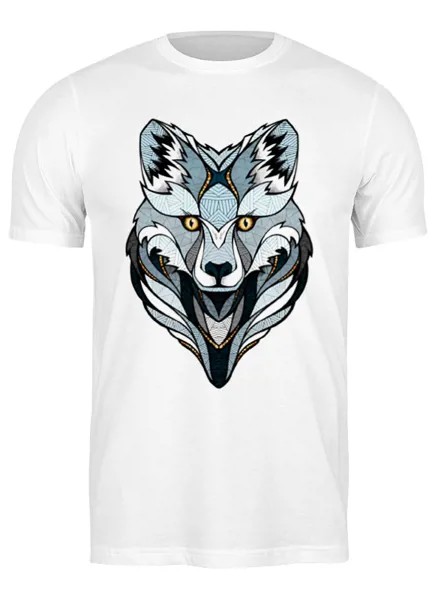 Футболка унисекс Printio Полярная лисица белая 3XL