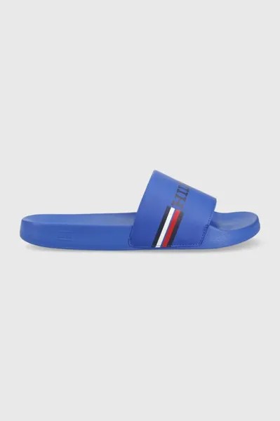 Тапочки-шлепанцы КОРПОРАТИВНЫЙ ФЛАГ БАССЕЙН Tommy Hilfiger, синий