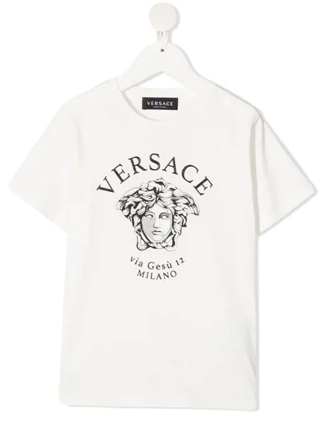 Versace Kids футболка с принтом Medusa