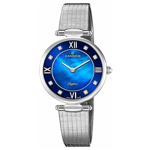 CANDINO C4666-3 женские швейцарские наручные часы с сапфировым стеклом и кристаллами