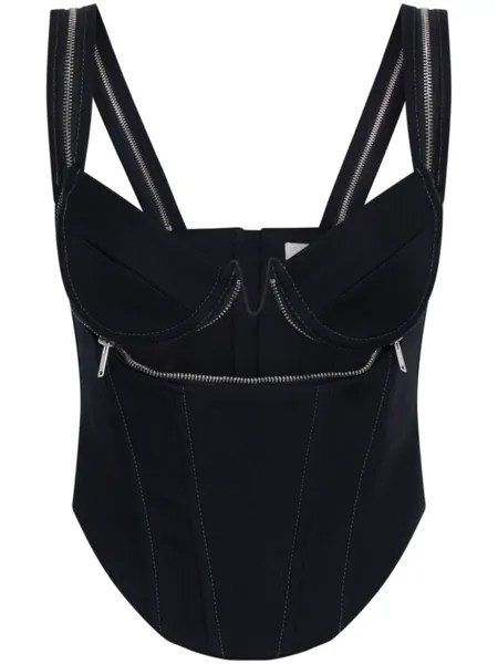 Топ-бюстье со вставками Dion Lee, черный