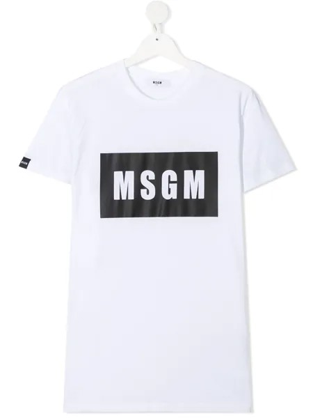 MSGM Kids футболка с логотипом