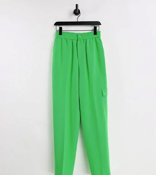 Ярко-зеленые строгие брюки карго COLLUSION Unisex-Зеленый цвет