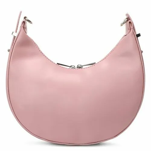 Сумка хобо diva's bag, серо-розовый