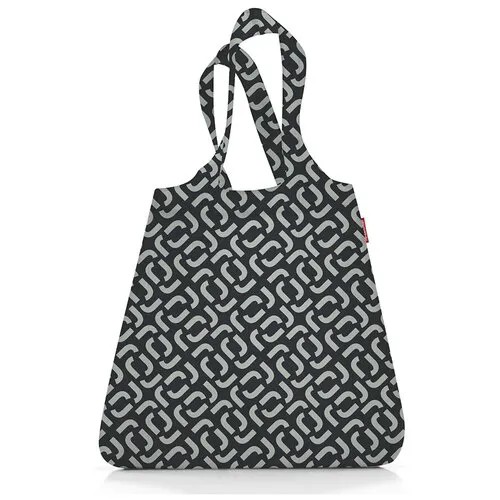 Сумка шоппер Reisenthel Mini Maxi Shopper Signature Black AT7054, тканевая, складная, женская, авоська