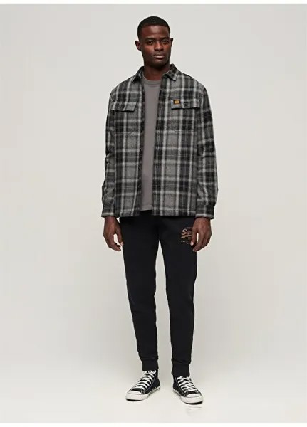 Удобные черные мужские спортивные штаны M7011108A12A_CLASSIC VL HERITAGE JO Superdry, черный