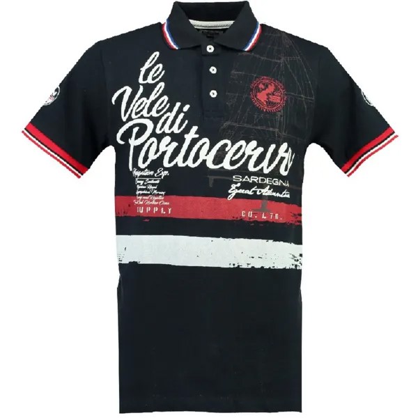 Поло с коротким рукавом Geographical Norway Kingsley, синий