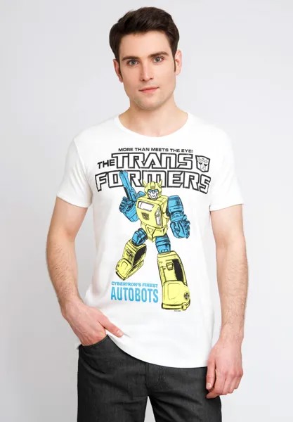 Футболка с принтом TRANSFORMERS LOGOSHIRT, цвет white