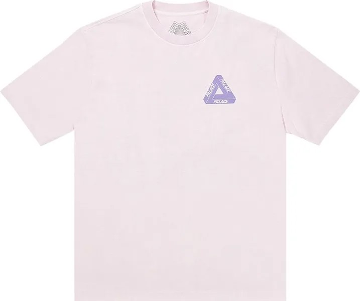 Футболка Palace Reacto Tri-Ferg T-Shirt 'Pink', розовый