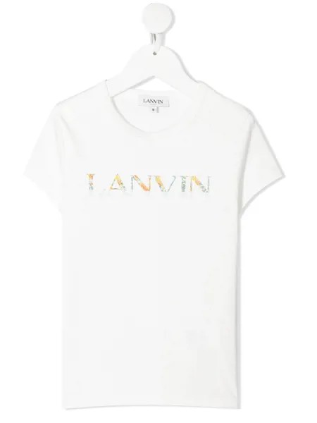 LANVIN Enfant футболка с короткими рукавами и логотипом
