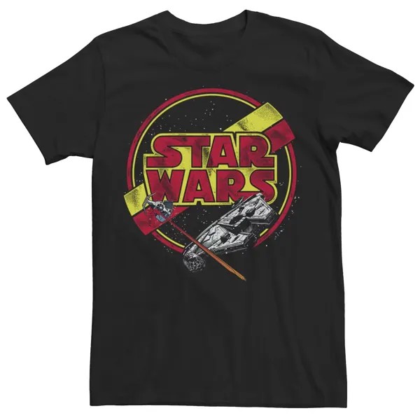 Мужской истребитель TIE, стрельба по Falcon Tee Star Wars