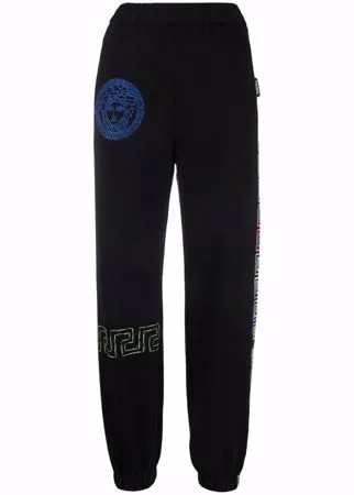 Versace спортивные брюки с вышивкой Medusa