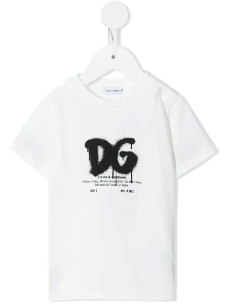 Dolce & Gabbana Kids футболка с принтом граффити