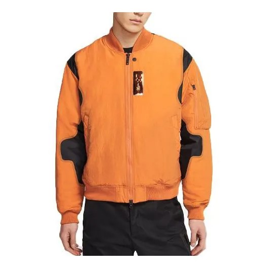 Куртка Air Jordan 23 Engineered Numeric Pattern Baseball Collar Long Sleeves Jacket Orange, оранжевый