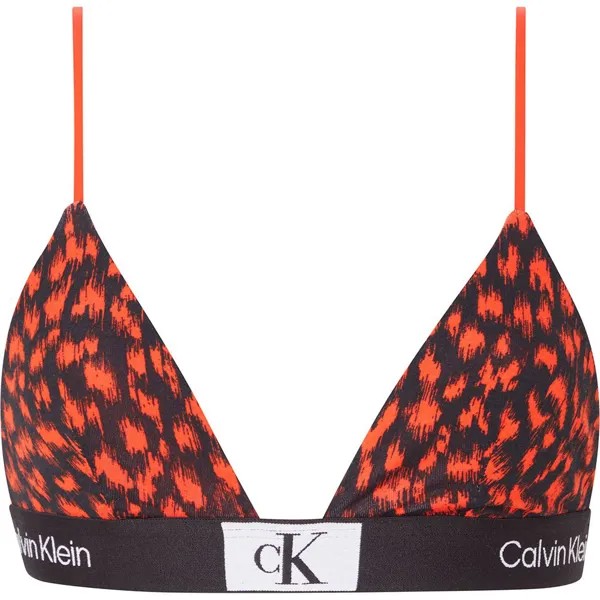 Бюстгальтер Calvin Klein Unlined Triangle, оранжевый
