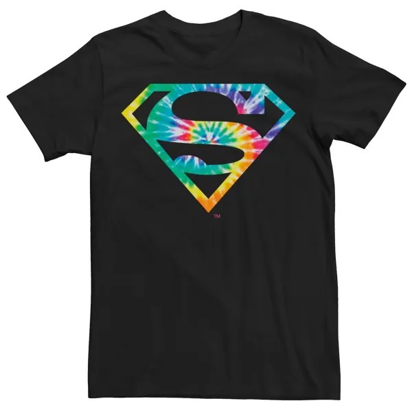 Мужская футболка с логотипом Superman Tie Dye DC Comics