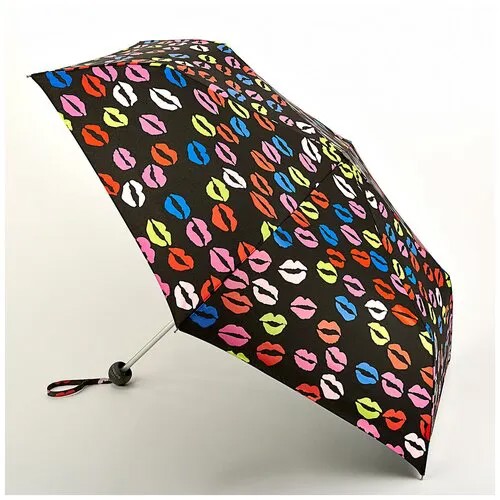 Зонт женский механика Fulton L869-3796 BlotLips (Разноцветные губы)