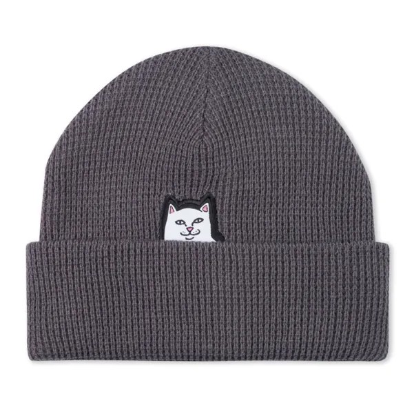 Шапка RIPNDIP Lord Nermal Waffle Knit Beanie Charcoal