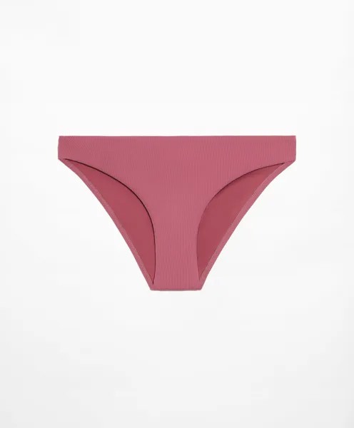Трусы бикини Oysho Rib Classic, темно-розовый
