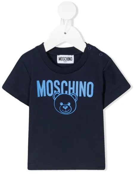 Moschino Kids футболка с логотипом