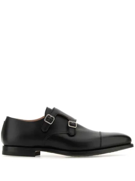 Кожаные монки Crockett & Jones, черный