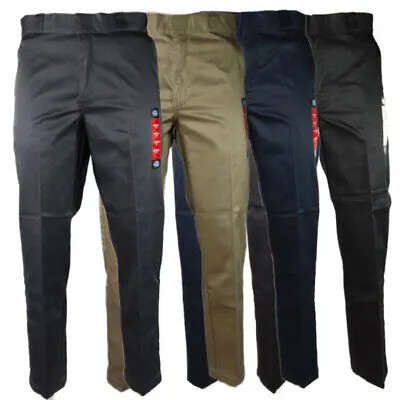 Мужские брюки Прямые брюки без каблука спереди Рабочие брюки Деловые деловые брюки