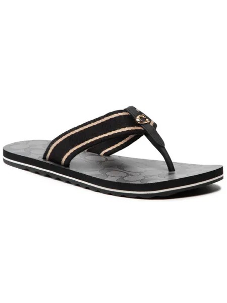 Шлепанцы Zoe Webbed Flip Flop C2978 Coach Черный 39,5 EU