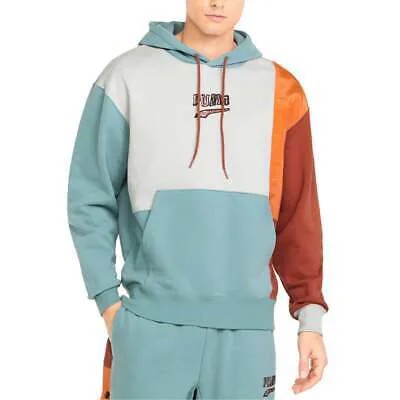 Puma Btl Pullover Hoodie Mens Blue Повседневная спортивная верхняя одежда 53445650
