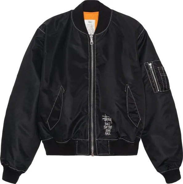 Куртка Stussy Built Reversible Bomber 'Black', черный
