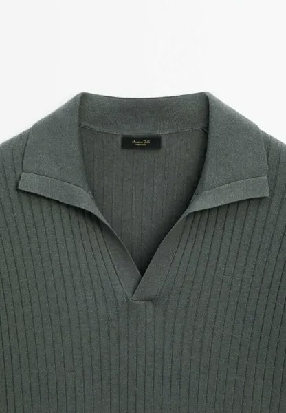 Поло Massimo Dutti, темно-серый