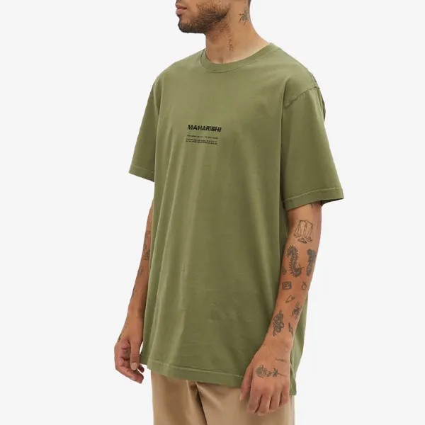 Футболка Maharishi MILTYPE Embroidery Logo Tee