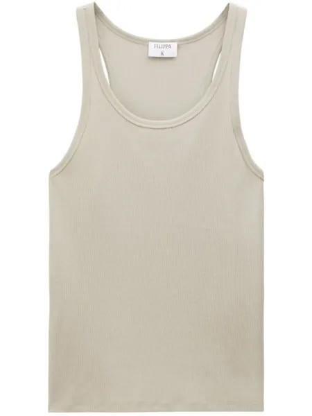 Filippa K топ в рубчик, нейтральный цвет