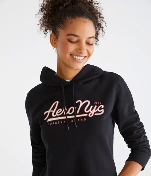 Пуловер с капюшоном Aero NYC Aeropostale, черный