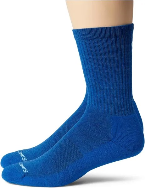 Повседневные однотонные носки в рубчик Smartwool, цвет Laguna Blue