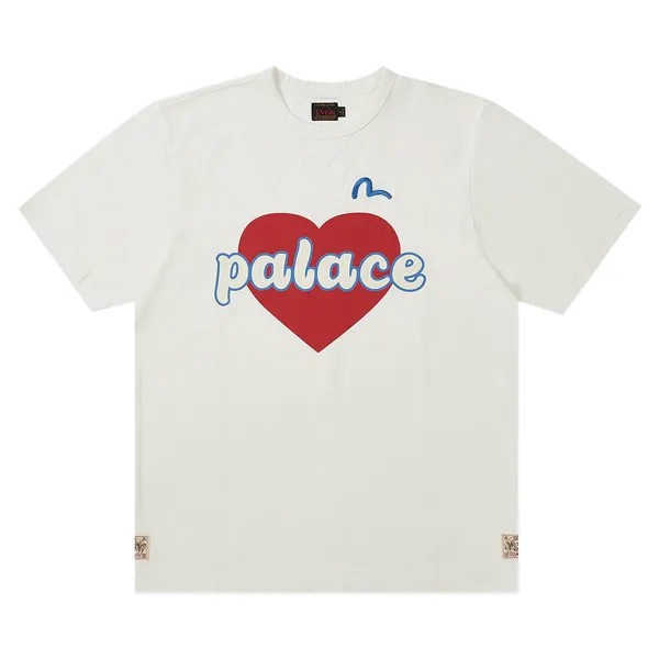 Футболка Palace x Evisu Heart Белая