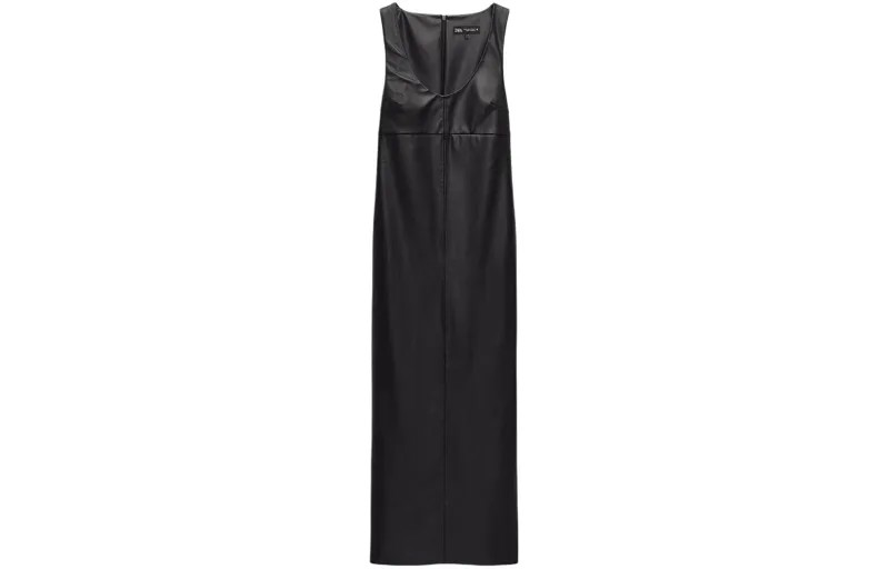Платье-комбинация женское черное Zara