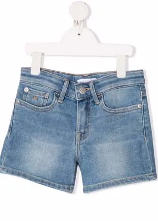 Calvin Klein Kids джинсовые шорты с нашивкой-логотипом
