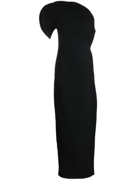 Roland Mouret платье макси асимметричного кроя, черный