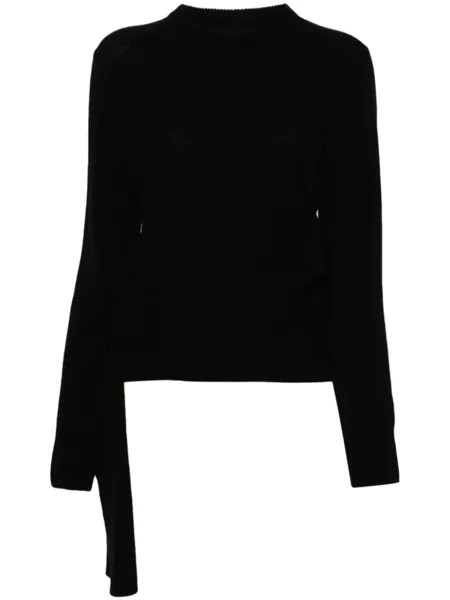 MM6 Maison Margiela свитер с логотипом, черный