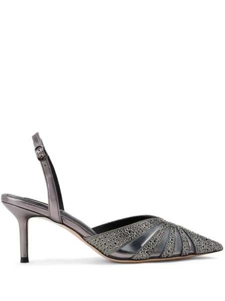 Босоножки Melissa с кристаллами NICOLI, серый