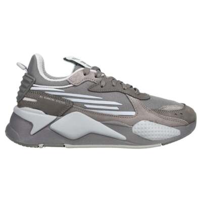 Серые кроссовки Puma RsX PEB на шнуровке для мальчиков, повседневная обувь 38989702