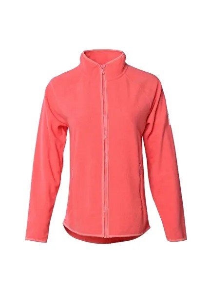 Коралловая женская куртка на молнии Hummel