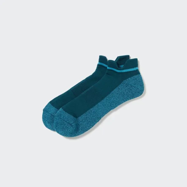 Спортивные короткие носки в стиле колор-блок UNIQLO, оливковый