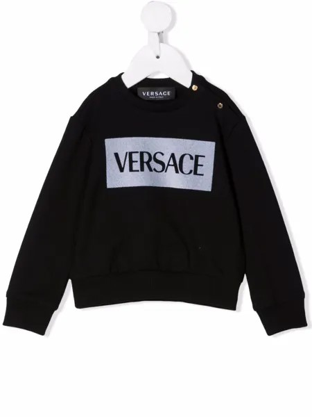 Versace Kids толстовка с логотипом