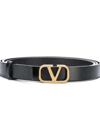 Valentino Garavani ремень с пряжкой-логотипом VLogo