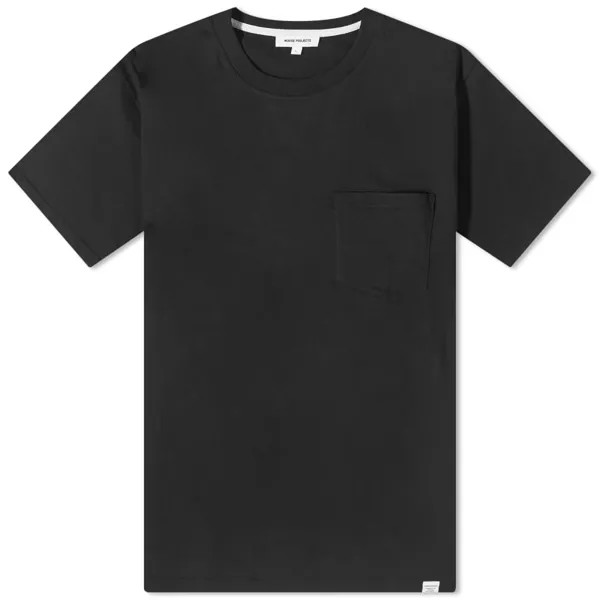 Norse Projects Йоханнес Стандартная футболка с карманами, черный