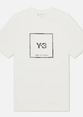 Мужская футболка Y-3 Square Label Graphic, цвет белый, размер XS