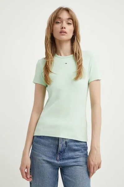 Футболка Tommy Jeans, зеленый