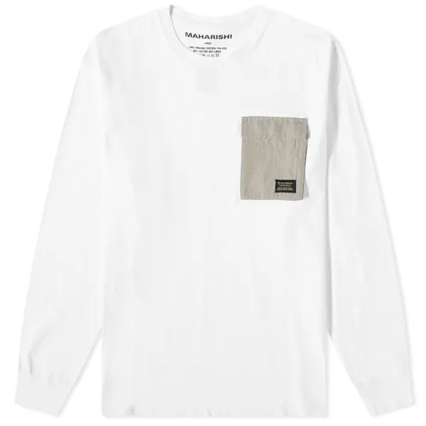 Футболка Maharishi Long Sleeve Organic Utility Pocket Tee